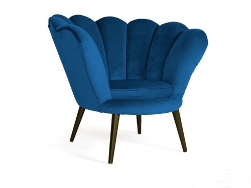 Крісло Signal Magnolia Velvet Темно-синій/Венге